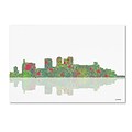 Trademark Fine Art Birmingham Alabama Skyline by Marlene Watson 22 x 32 Canvas Art (MW0043-C2232GG)