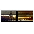 Trademark Fine Art Window View Paris at Sunset 4 by Philippe Hugonnard 27 x 33 Multi Panel Art Set (PH0061-P2-SET)