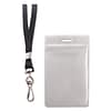 Advantus Resealable Id Badge Holder with Lanyard, 2 5/8 x 3 3/4, Clear, 20/pack (91131)