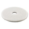 Premier Polishing Floor Machine Pad, White, 13, 5/Case