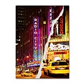 Trademark Fine Art Taxis Manhattan by Philippe Hugonnard 35 x 47 Canvas Art (PH0074-C3547GG)