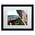 Trademark Fine Art Central Park View by Philippe Hugonnard 16 x 20 White Matted Black Frame (PH0085-B1620MF)