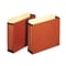Cardinal Globe-Weis Reinforced File Pocket, 3 1/2 Expansion, Letter Size, Redrope, 10/Box (GLWFC152