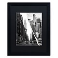 Trademark Fine Art Downtown City by Philippe Hugonnard 16 x 20 Black Matted Black Frame (PH0093-B1620BMF)