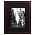 Trademark Fine Art Downtown City by Philippe Hugonnard 16 x 20 Black Matted Wood Frame (PH0093-W1620BMF)