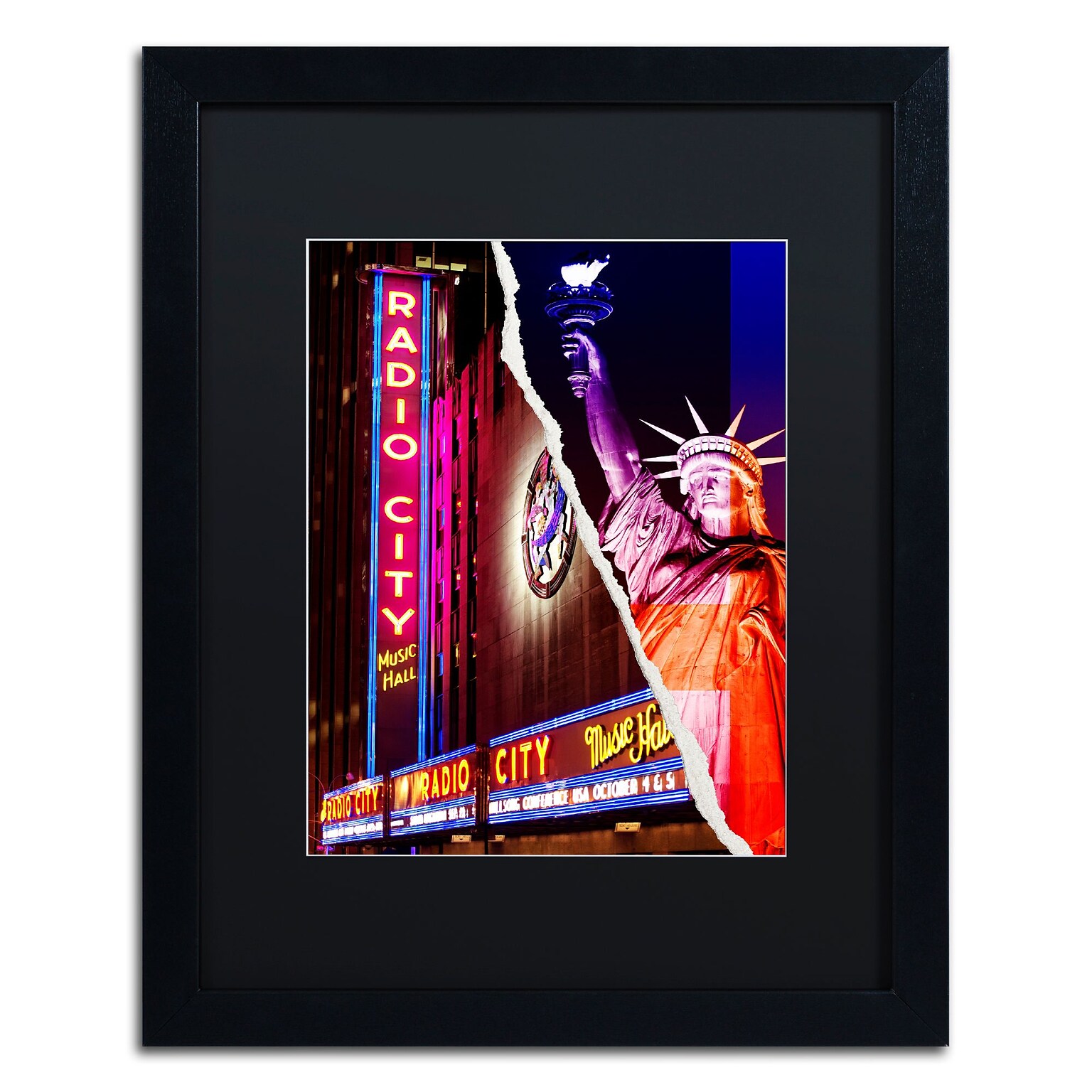 Trademark Fine Art Moments of Freedom by Philippe Hugonnard 16 x 20 Black Matted Black Frame (PH0099-B1620BMF)