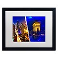 Trademark Fine Art Cities at Night by Philippe Hugonnard 16 x 20 White Matted Black Frame (PH0110-B1620MF)