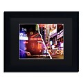 Trademark Fine Art Times Square Show by Philippe Hugonnard 11 x 14 Black Matted Black Frame (PH0119-B1114BMF)