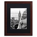 Trademark Fine Art City of London by Philippe Hugonnard 16 x 20 Black Matted Wood Frame (PH0124-W1620BMF)
