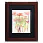 Trademark Fine Art ''Red Poppy Impressions'' by Sheila Golden 11" x 14" Black Matted Wood Frame (SG5735-W1114BMF)