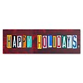 Trademark Fine Art Happy Holidays by Design Turnpike 10 x 32 Canvas Art (ALI1278-C1032GG)