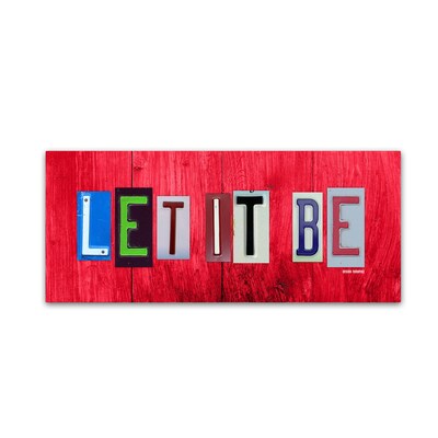 Trademark Fine Art Let It Be by Design Turnpike 8 x 19 Canvas Art (ALI1308-C819GG)