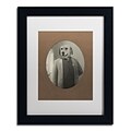 Trademark Fine Art Dog #2 by J Hovenstine Studios, 11 x 14 White Matted Black Frame (ALI1333-B1114MF)