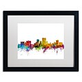 Trademark Fine Art El Paso Texas Skyline by Michael Tompsett 16 x 20 Black Frame (MT0598-B1620MF)