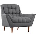 Modway Response 39.5 Fabric Armchair; Gray (EEI-1786-DOR)