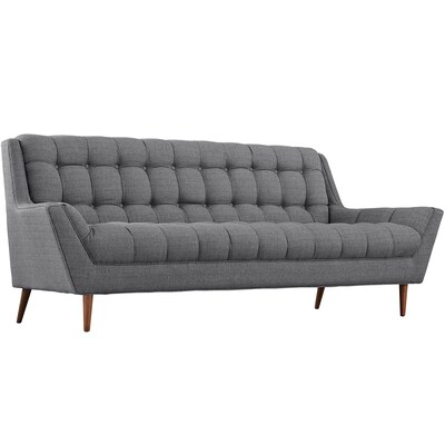 Modway Response 89W Fabric Sofa; Gray (EEI-1788-DOR)