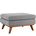 Modway Engage Fabric Ottoman, Expectation Gray (EEI-1797-GRY)