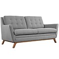 Modway Beguile 71.5W Fabric Loveseat, Gray (EEI-1799-GRY)