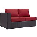 Modway Convene Outdoor Patio Left-Arm Loveseat (EEI-1842-EXP-RED)