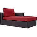 Modway Convene Outdoor Patio Right Arm Chaise; Espresso Red (EEI-1843-EXP-RED)