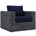 Modway Summon 39W Outdoor Fabric Armchair, Blue (EEI-1864-GRY-NAV)