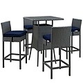 Modway Sojourn Outdoor Patio Pub Set (EEI-1967-CHC-NAV-SET)