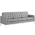 Modway Loft 91.5 Fabric Sofa Gray EEI-2052-LGR