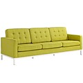 Modway Loft 91.5L Fabric Sofa, Green (EEI-2052-WHE)