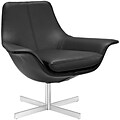 Modway Release 34.5W Bonded Leather Lounge Chair Black EEI-2073-BLK