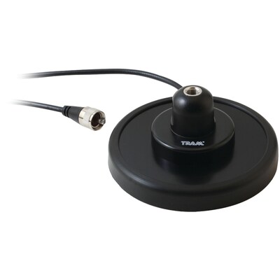 Tram CB 5 Magnet Mount Antenna, Steel Housing With Rubber Boot, 17ft Coaxial Cable (black)