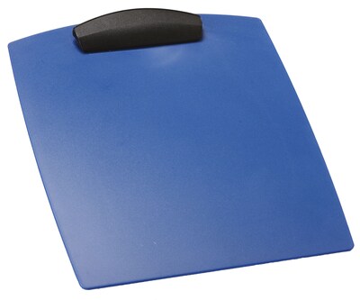 Storex Plastic Clipboard, Letter, Blue, 12.75 x 9.75 x 0.875 (STX40116B12C)