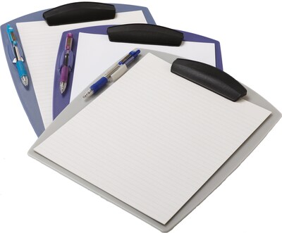 Storex Plastic Clipboards, Letter, Assorted, 12.75 x 10.25 x .875, 12/CT (STX41635B12C)