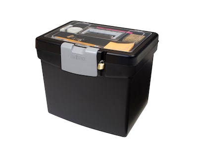 Storex Portable File Box, Letter (STX61504U01C)