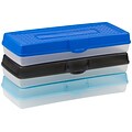 Storex Pencil Box, Assorted, 12/CT (STX61620U12C)