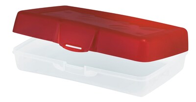 Storex Pencil Box, Assorted, 12/CT (STX61624U12C)