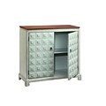 Stein World Catialina 36.25 Accent Cabinet; Rain-washed finish with brown rub through (13403)