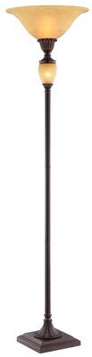 Stein World Tate 150; 7 Watt Torchiere Floor Lamp, Antiqued Bronze (99903)