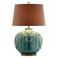 Stein World 150 Watt Rochel Table Lamp; Turquoise Green (90030)