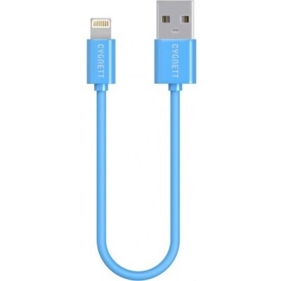 Cygnett (CY1462PCCSL) 3.9" iPad/iPhone/iPod Charging/Data Cable; Lightning/USB, Blue