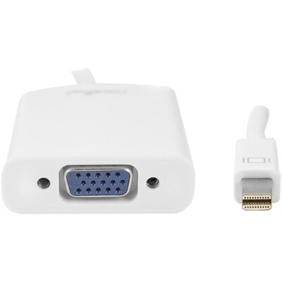 Rocstor (Y10A104-W1) 5.9 Mini DisplayPort/HD-15 VGA Male/Female Video Cable; White