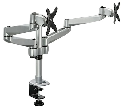 Mount-It! Modular Desk Mount Adjustable Monitor Arm, Up to 27 Monitors, Gray/Silver (MI-43116)