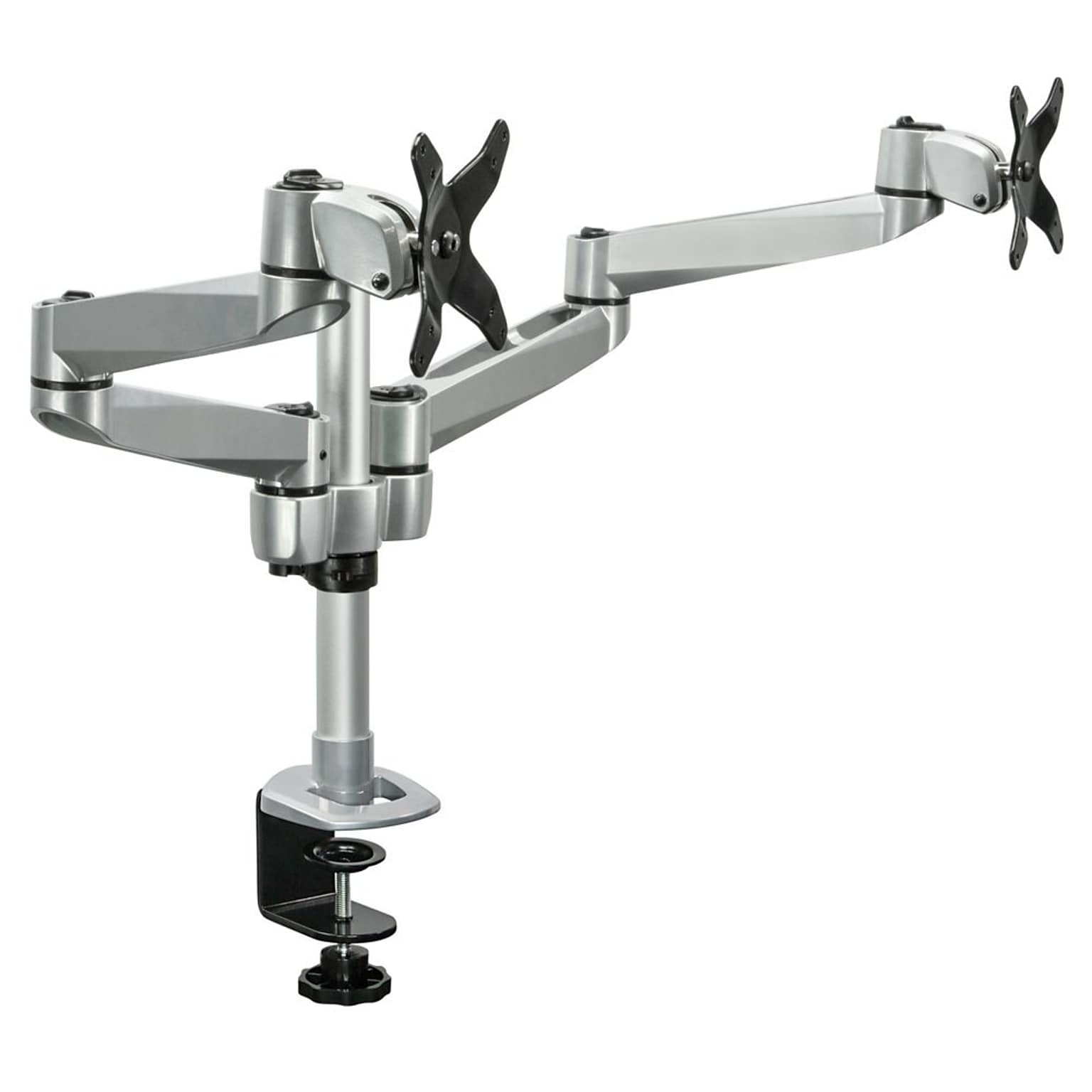 Mount-It! Modular Desk Mount Adjustable Monitor Arm, Up to 27 Monitors, Gray/Silver (MI-43116)