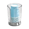 InterDesign Rain Disposable Paper Cup Dispenser for Bathroom Countertops, Clear (53650)