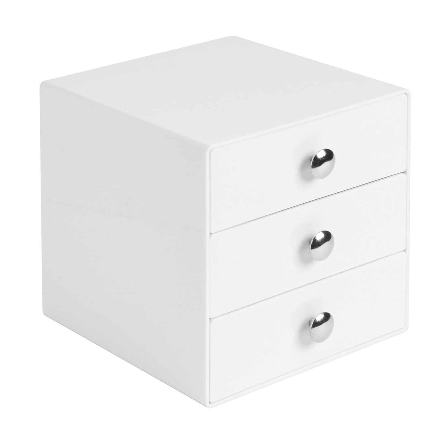 InterDesign Original Plastic 3-Drawer Organizer, White (35301)