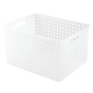 InterDesign Modulon 10.3" x 13.3" x 18" Household Storage Basket, Frost (47000)