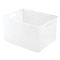 InterDesign Modulon 10.3 x 13.3 x 18 Household Storage Basket, Frost (47000)