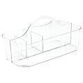 InterDesign Clarity Bath Health and Beauty Supplies Organizer Tote, Small, Clear (40780)