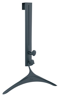 Alba Over-the-Door Coat Hook, Black ABS (PMHANG2P)