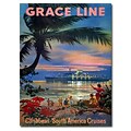 Trademark Global Grace Line Cruises Canvas Art, 24 x 18
