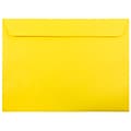 JAM Paper Booklet Envelope, 9 x 12, Yellow, 250/Box (5156775H)